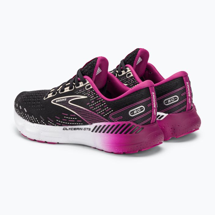 Кросівки для бігу жіночі Brooks Glycerin GTS 20 black/fuchsia/linen 5