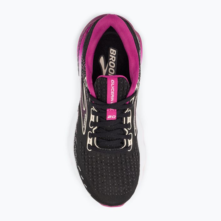 Кросівки для бігу жіночі Brooks Glycerin GTS 20 black/fuchsia/linen 8