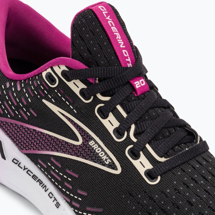Кросівки для бігу жіночі Brooks Glycerin GTS 20 black/fuchsia/linen 10