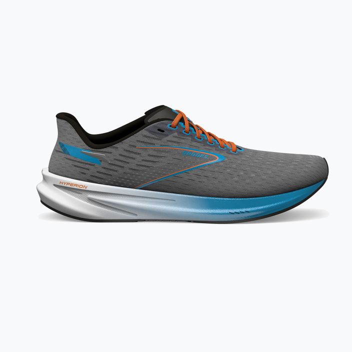 Кросівки для бігу чоловічі Brooks Hyperion grey/atomic blue/scarlet 12