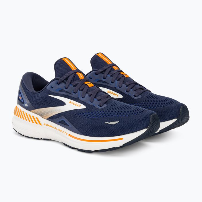 Черевики для бігу чоловічі Brooks Adrenaline GTS 23 peacoat/ultramarina/orange 5