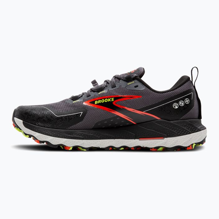 Кросівки для бігу чоловічі Brooks Cascadia 18 GTX blackened pearl/black/tomato 10