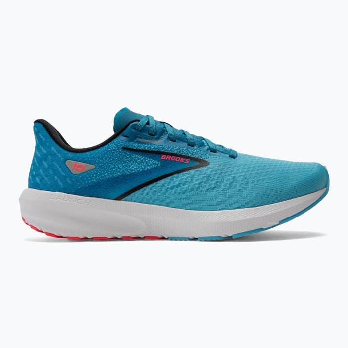 Кросівки для бігу чоловічі Brooks Launch 10 crystal seas/blue jay/black 2