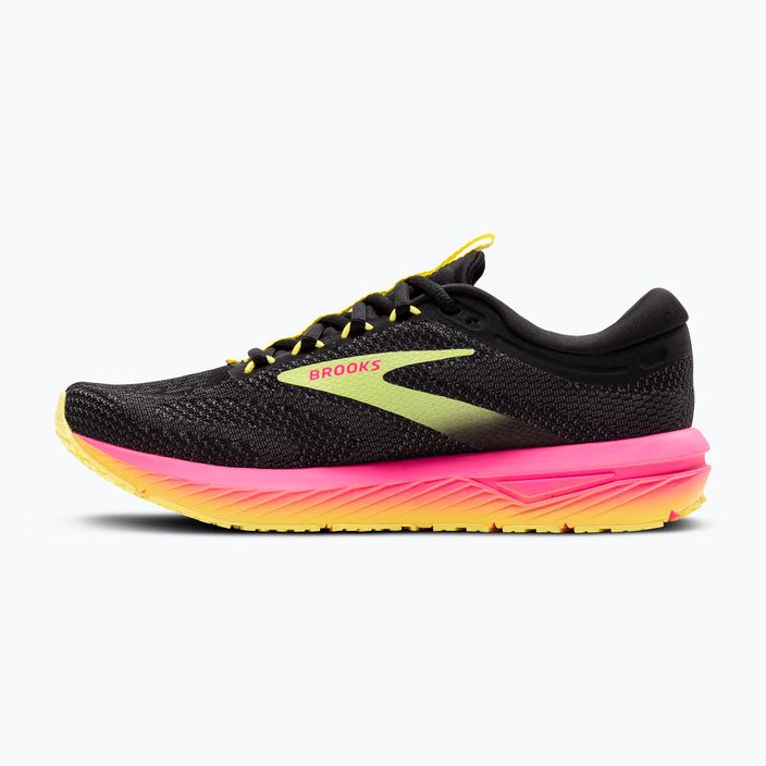 Кросівки для бігу жіночі Brooks Revel 7 black/pink/lemon tonic 10