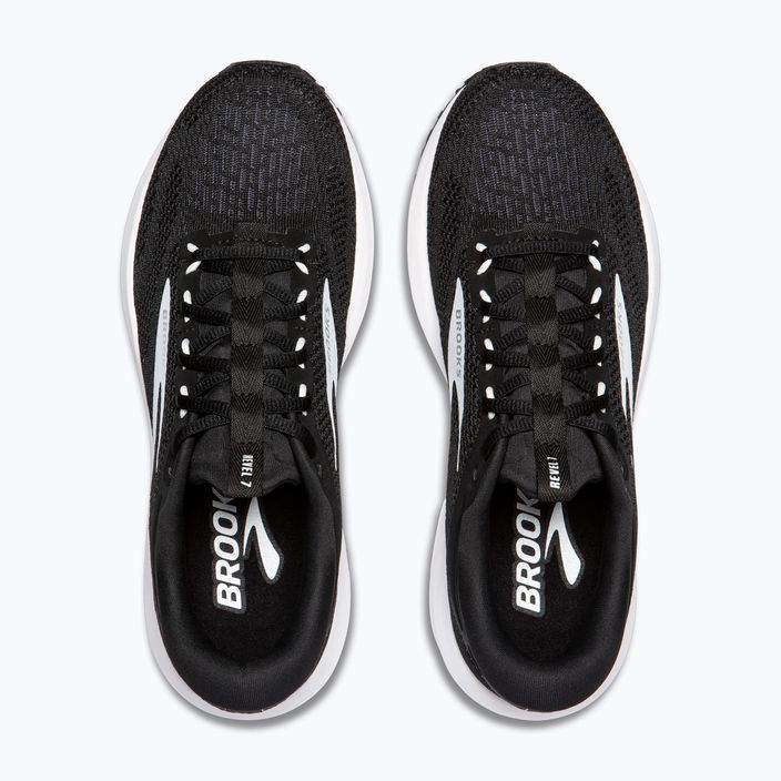 Кросівки для бігу чоловічі Brooks Revel 7 black/white 12