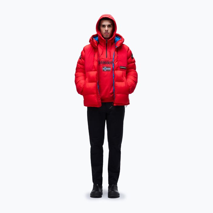 Кофта чоловіча Napapijri Burgee Half Zip Hooded 2.0 red goji 2