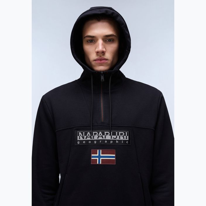 Кофта чоловіча Napapijri Burgee Half Zip Hooded 2.0 black 041 4