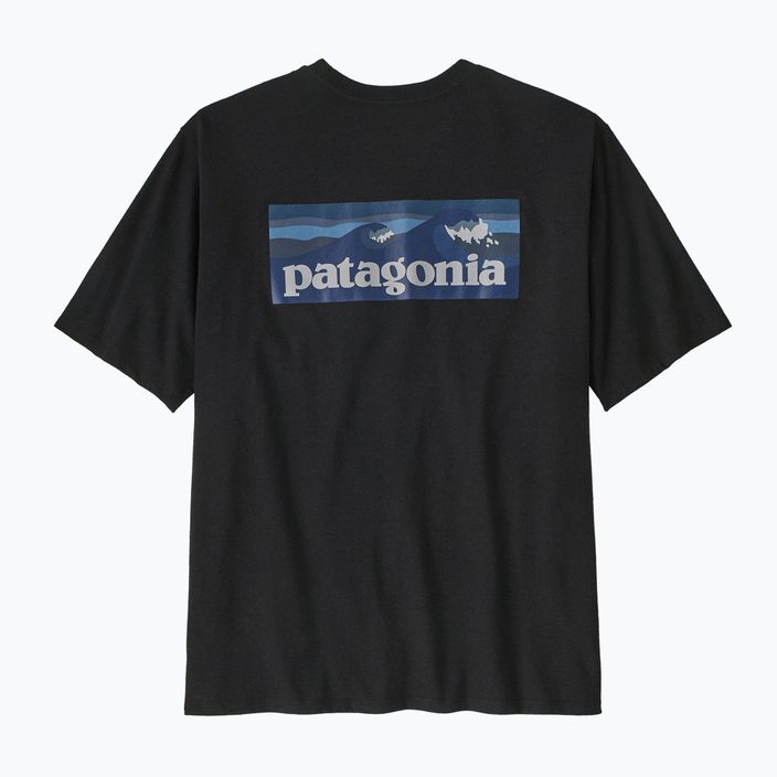 Футболка чоловіча Patagonia Boardshort Logo Pocket Responsibili ink black 3