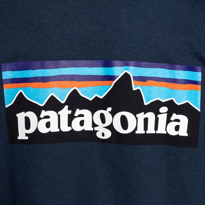 Футболка трекінгова жіноча Patagonia P-6 Logo Responsibili-Tee LS tidepool blue 6