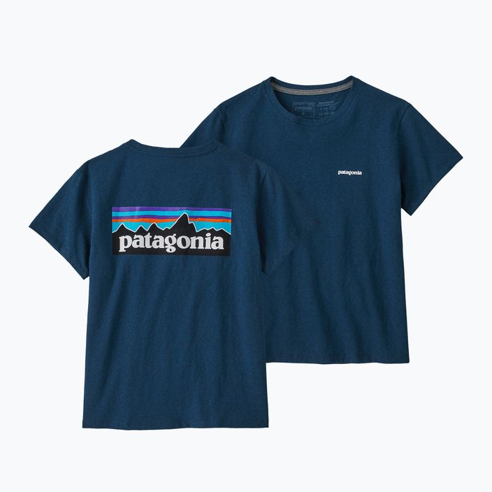 Футболка трекінгова жіноча Patagonia P-6 Logo Responsibili-Tee tidepool blue 7