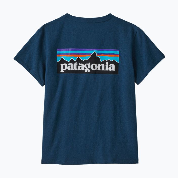 Футболка трекінгова жіноча Patagonia P-6 Logo Responsibili-Tee tidepool blue 9