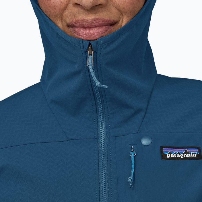 Куртка софтшелл жіноча Patagonia R1 CrossStrata Hoody lagom blue 5