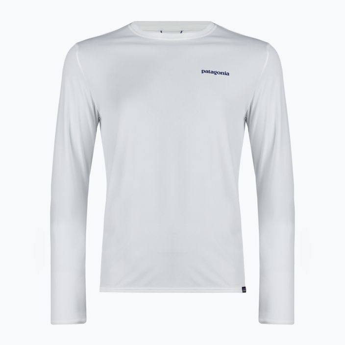 Лонгслів трекінговий чоловічий Patagonia Cap Cool Daily Graphic Shirt-Waters LS boardshort logo/white 3