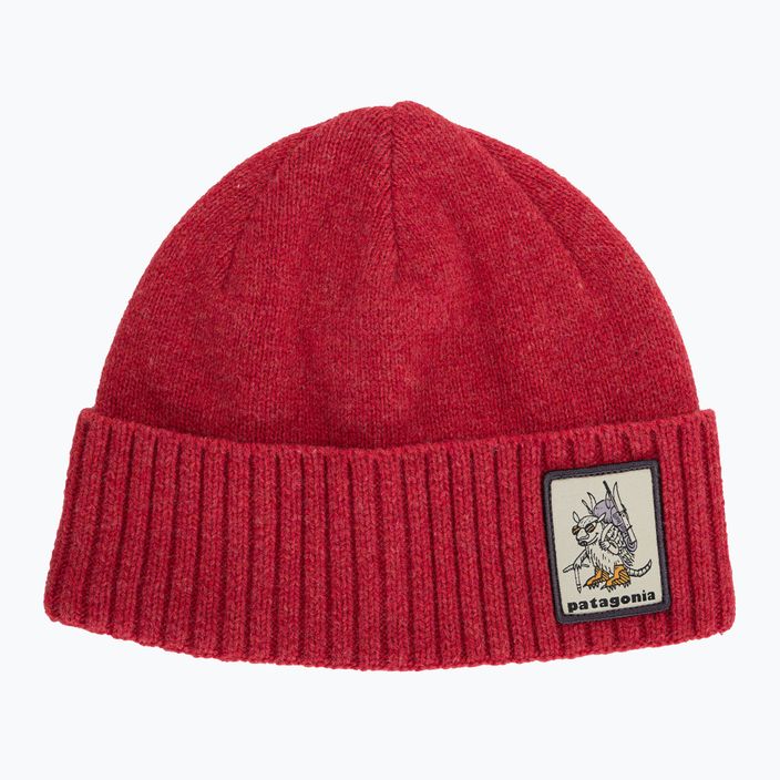 Шапка трекінгова Patagonia Brodeo Beanie fun hogs armadillo/touring red 5