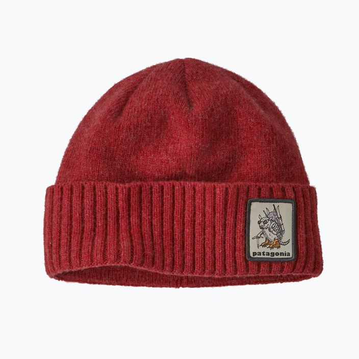 Шапка трекінгова Patagonia Brodeo Beanie fun hogs armadillo/touring red 6
