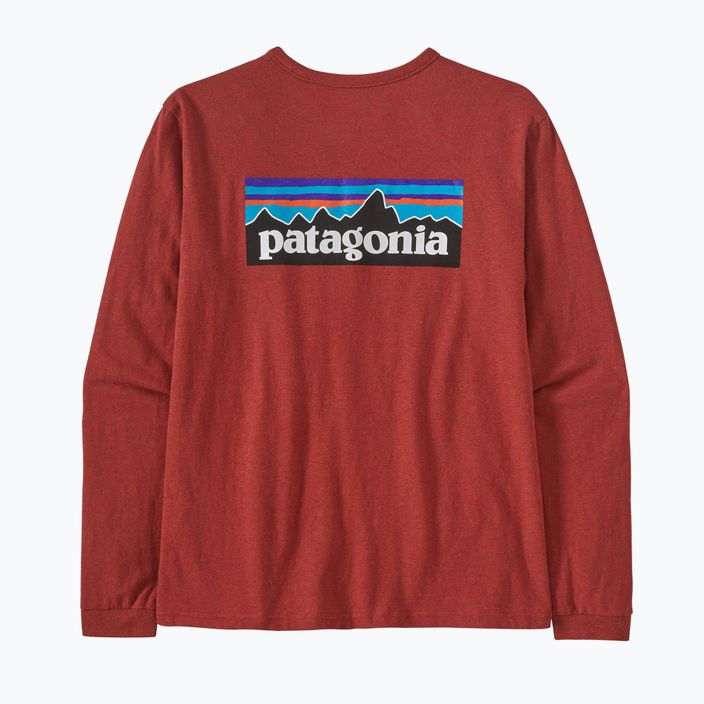 Футболка трекінгова жіноча Patagonia P-6 Logo Responsibili-Tee LS burl red 6