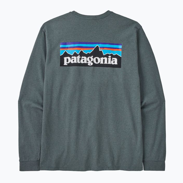 Чоловічий трекінговий лонгслів Patagonia P-6 Logo Responsibili nouveau green 5