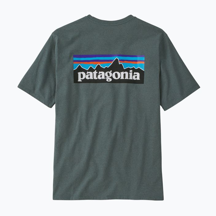 Футболка трекінгова чоловіча Patagonia P-6 Logo Responsibili-Tee nouveau green 4