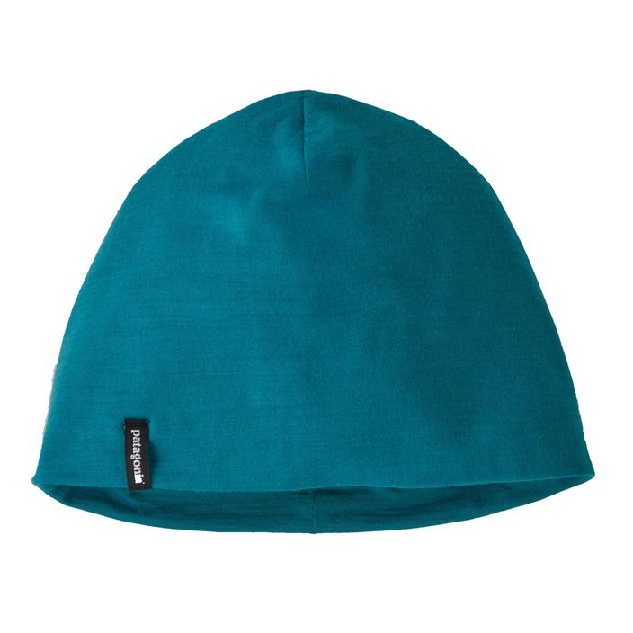 Зимова шапка Patagonia Overlook Merino Wool Liner Beanie belay синя 2