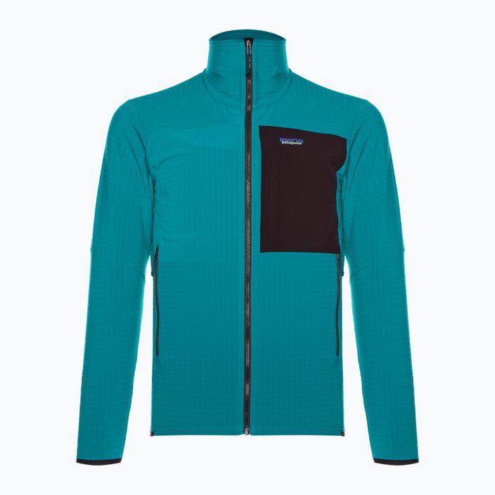 Чоловіча софтшелл-куртка Patagonia R2 TechFace із страхувальним поясом синього кольору 3