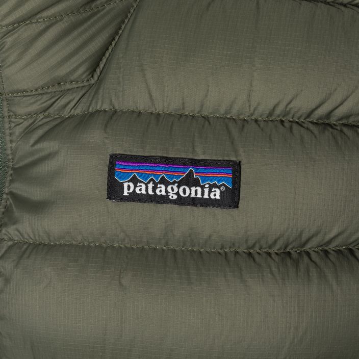 Чоловічий пуховий светр Patagonia без рукавів з тазиком зелений 5