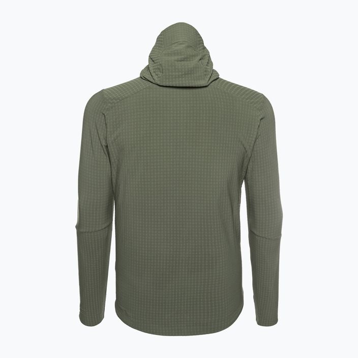 Чоловіча софтшелл-куртка Patagonia R1 TechFace Hoody з капюшоном для басейну зеленого кольору 2