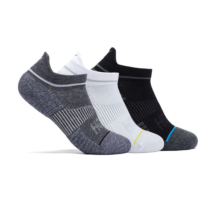 Шкарпетки для бігу HOKA No-Show Run Sock 3 пари white/black/grey 2