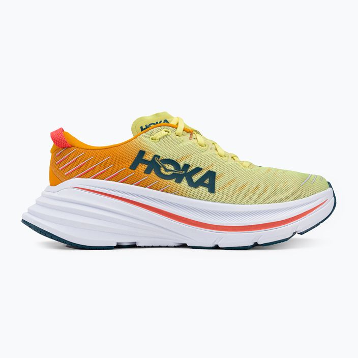 Кросівки для бігу чоловічі HOKA Bondi X біло-жовті 1113512-WEPR 2