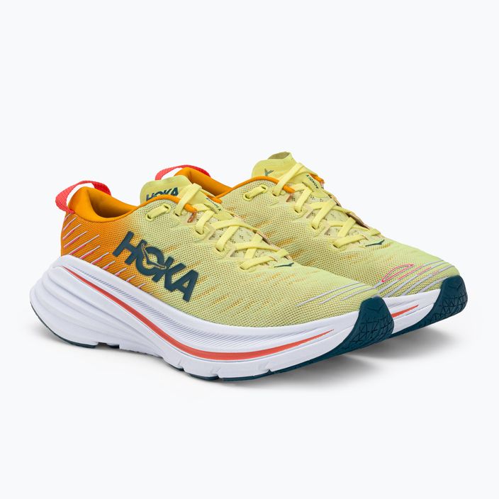 Кросівки для бігу чоловічі HOKA Bondi X біло-жовті 1113512-WEPR 3