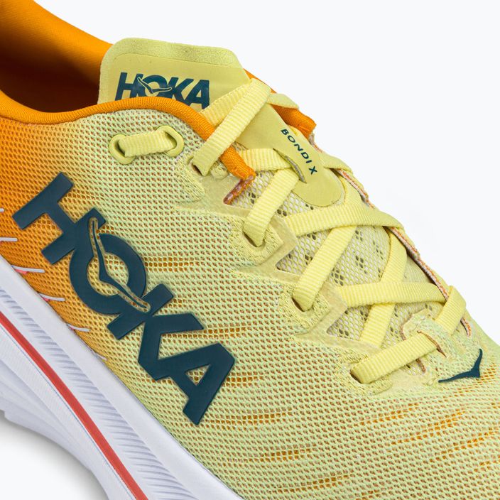 Кросівки для бігу чоловічі HOKA Bondi X біло-жовті 1113512-WEPR 9