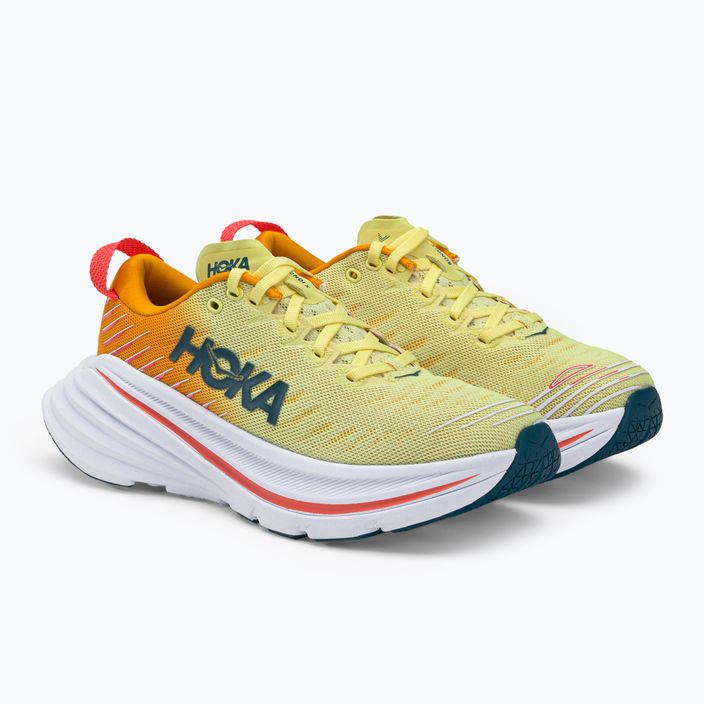 Кросівки для бігу жіночі HOKA Bondi X жовто-помаранчеві 1113513-YPRY 5