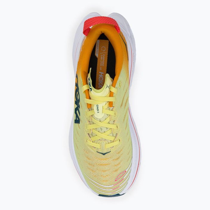 Кросівки для бігу жіночі HOKA Bondi X жовто-помаранчеві 1113513-YPRY 7