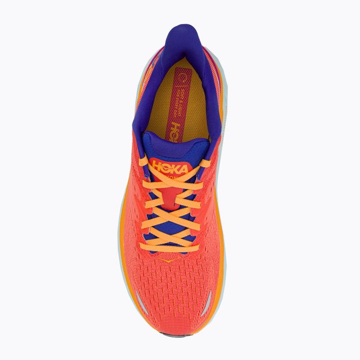 Кросівки для бігу чоловічі HOKA Clifton 8 помаранчеві 1119393-FBLN 6