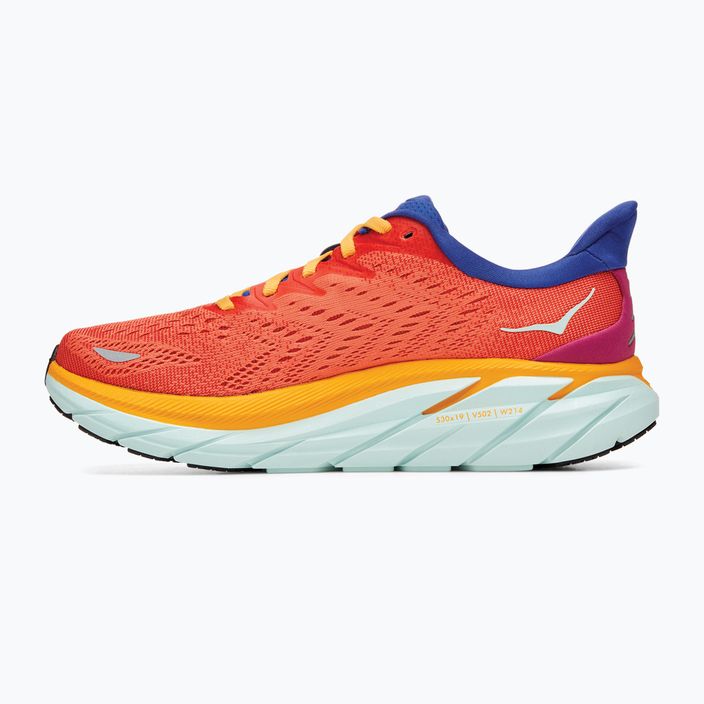 Кросівки для бігу жіночі HOKA Clifton 8 помаранчеві 1119394-FBLN 12