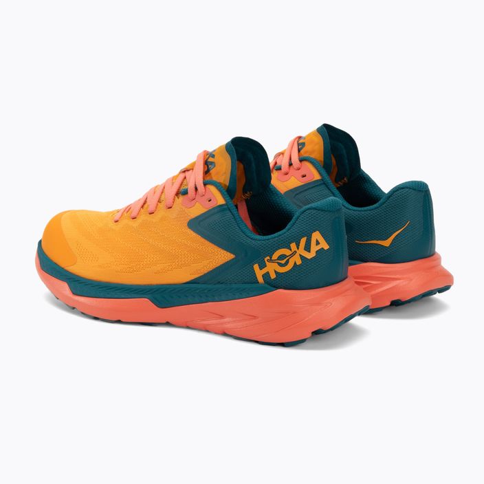 Жіночі бігові кросівки HOKA Zinal сяючий жовтий/камелія 3