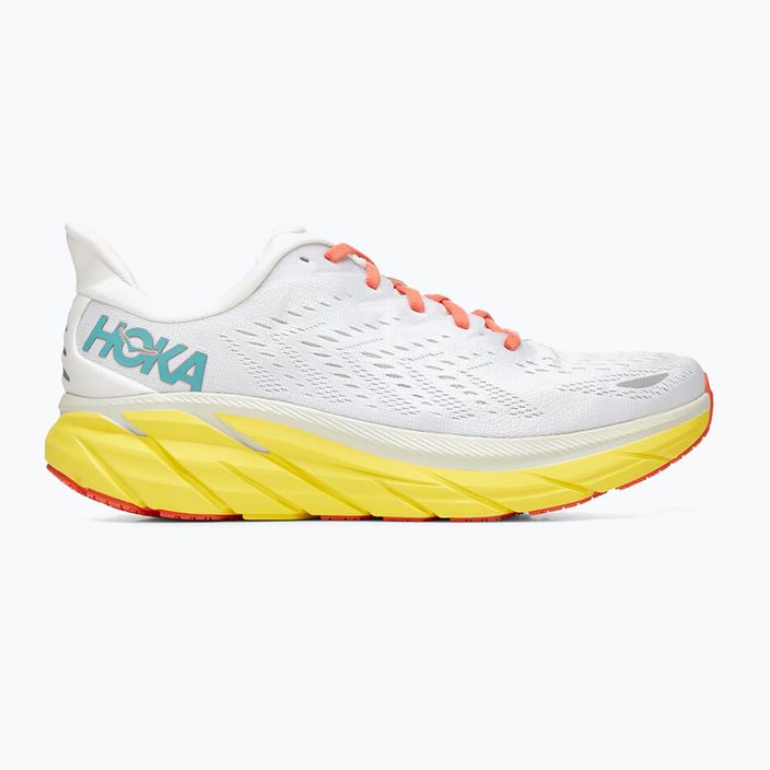Кросівки для бігу чоловічі HOKA Clifton 8 Wide білі 1121374-BDBI 11