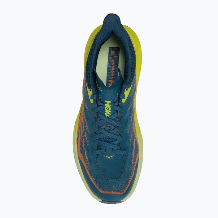 Кросівки для бігу чоловічі HOKA Speedgoat 5 блакитно-зелені 1123157-BCEP 5
