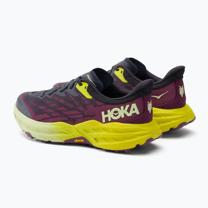 Кросівки для бігу жіночі HOKA Speedgoat 5 blue graphite/evening primrose 4