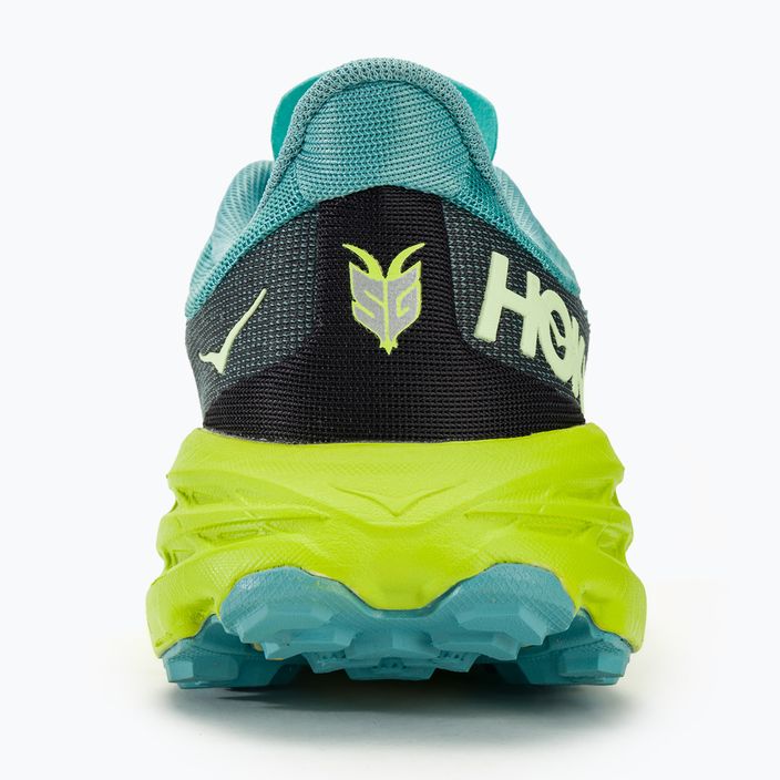 Кросівки для бігу жіночі HOKA Speedgoat 5 coastal shade/green glow 7
