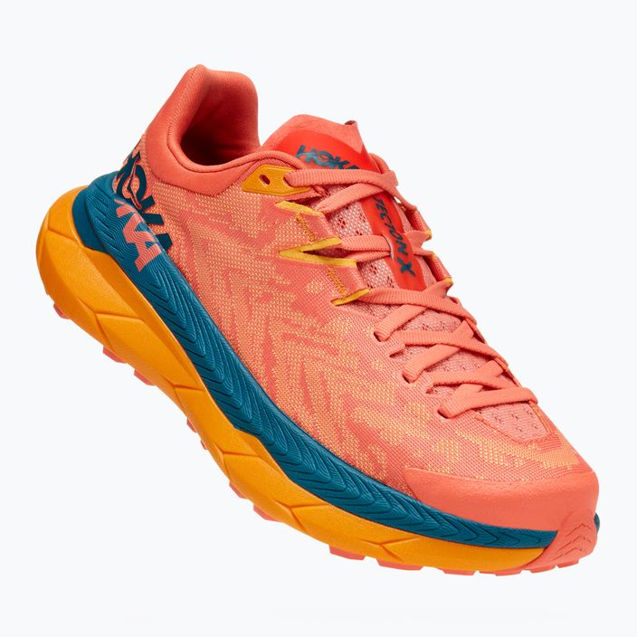 Жіночі бігові кросівки HOKA Tecton X камелія/блакитний корал 7