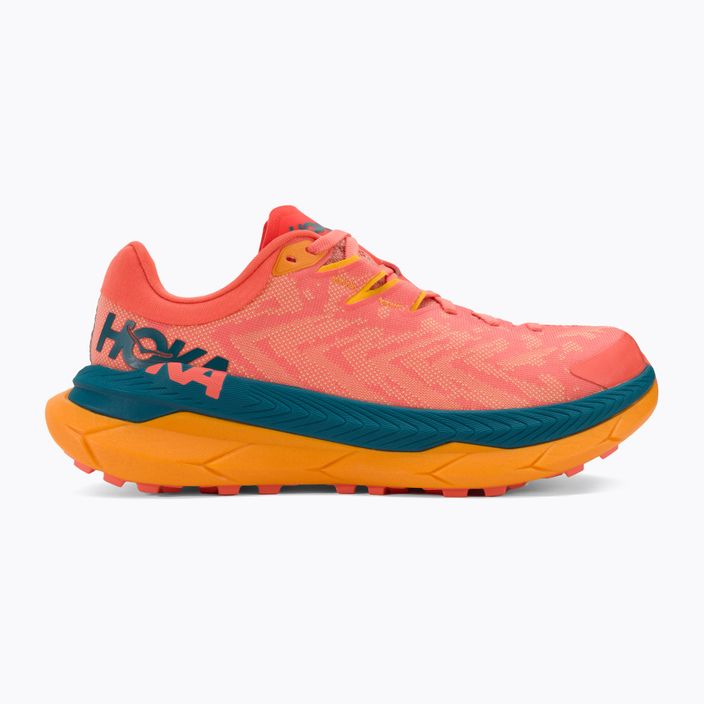 Жіночі бігові кросівки HOKA Tecton X камелія/блакитний корал 2