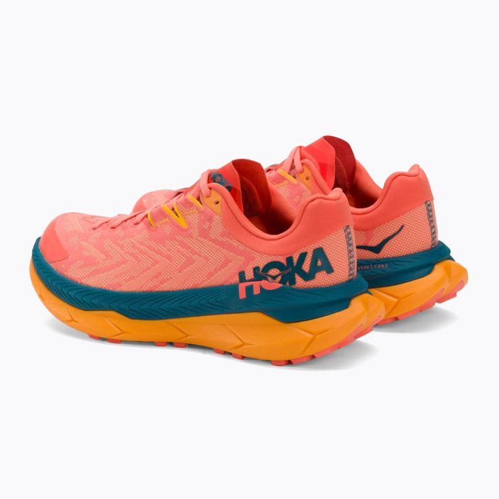 Жіночі бігові кросівки HOKA Tecton X камелія/блакитний корал 3