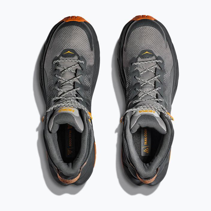 Чоловічі трекінгові черевики HOKA Trail Code GTX каслрок/хурма помаранчеві 15