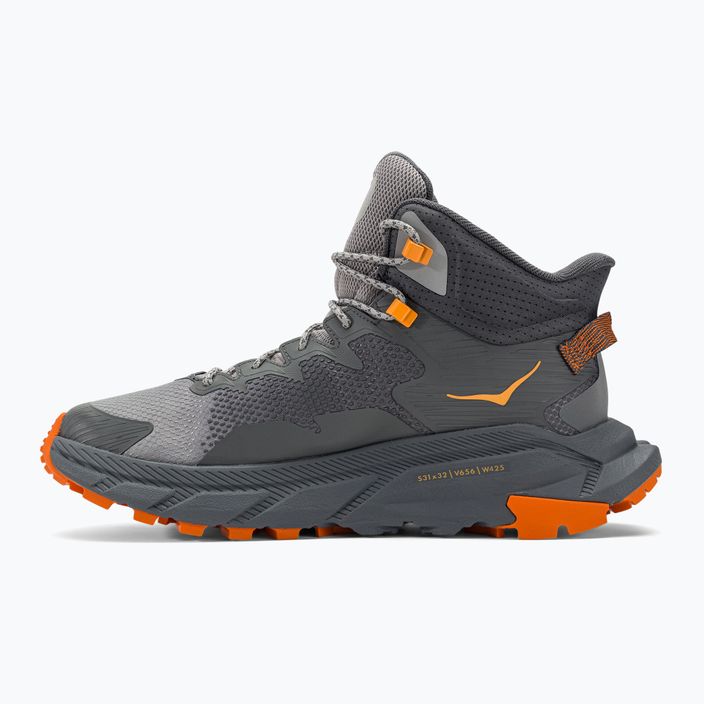 Чоловічі трекінгові черевики HOKA Trail Code GTX каслрок/хурма помаранчеві 10
