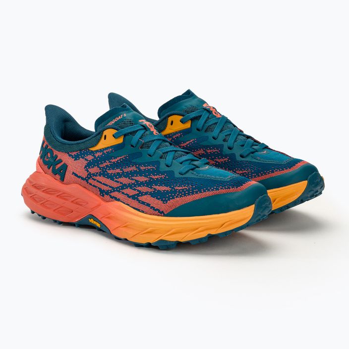 Кросівки для бігу жіночі HOKA Speedgoat 5 Wide blue coral/camellia 4