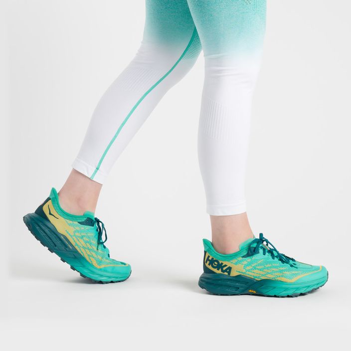 Кросівки для бігу жіночі HOKA Speedgoat 5 зелені 1123158-DTWGR 12