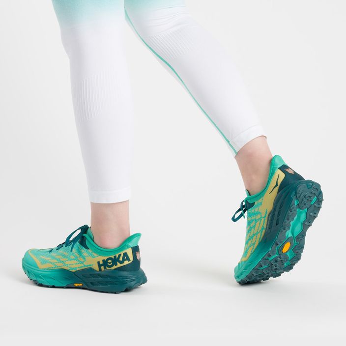 Кросівки для бігу жіночі HOKA Speedgoat 5 зелені 1123158-DTWGR 13
