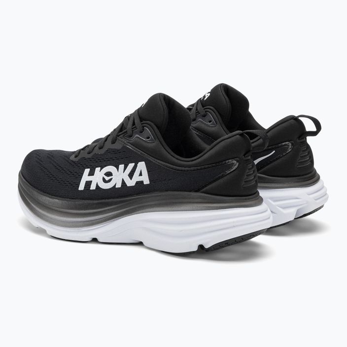 Чоловічі кросівки HOKA Bondi 8 чорний/білий 3