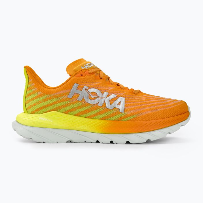 Кросівки для бігу чоловічі HOKA Mach 5 radiant yellow orange 2
