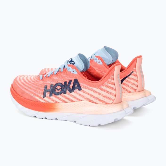 Кросівки для бігу жіночі HOKA Mach 5 camellia/peach perfait 3